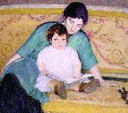 Bernhard Gutmann Mother and Baby Elizabeth oil on canvas